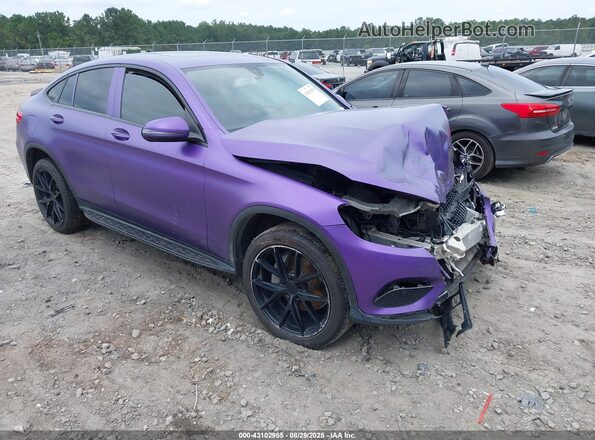 WDC0J4KB4HF196319 2017 MERCEDES-BENZ GLC 300 COUPE Purple Передня права чверть
