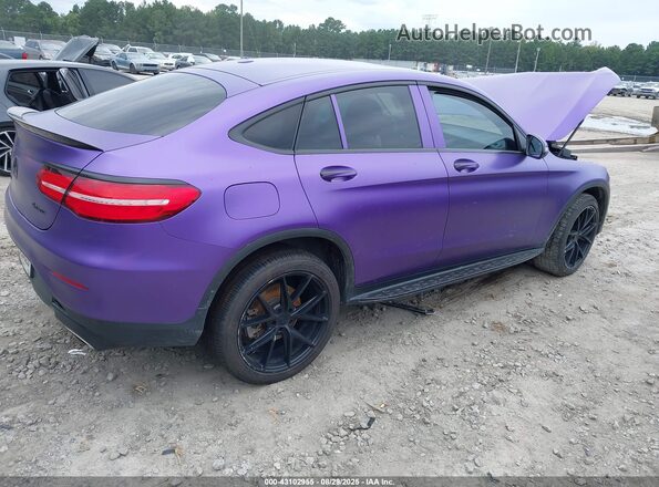 WDC0J4KB4HF196319 2017 MERCEDES-BENZ GLC 300 COUPE Purple Задня права чверть