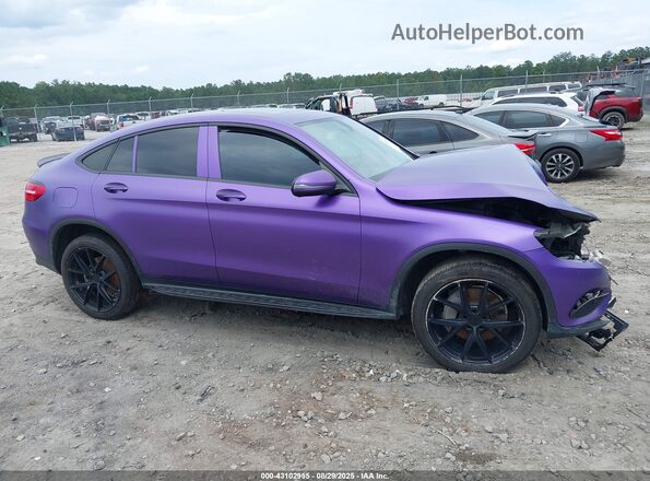 WDC0J4KB4HF196319 2017 MERCEDES-BENZ GLC 300 COUPE Purple Вид задньої частини салону