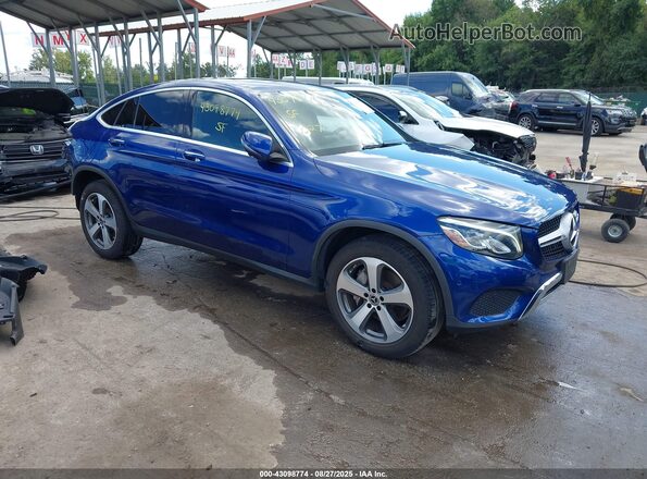 WDC0J4KB7JF360927 2018 MERCEDES-BENZ GLC 300 COUPE Синий Передняя правая четверть