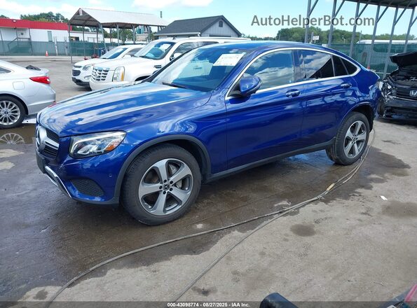 WDC0J4KB7JF360927 2018 MERCEDES-BENZ GLC 300 COUPE Синий Передняя левая четверть