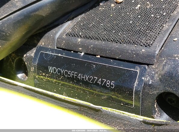 WDCYC5FF4HX274785 2017 MERCEDES-BENZ G-CLASS Желтый Вид подкапотного пространства
