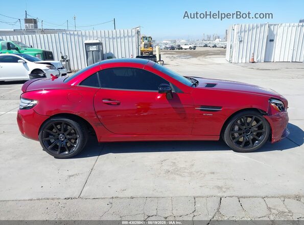 WDDPK6GA5HF128601 2017 MERCEDES-BENZ AMG SLC 43 Burgundy უკანა სალონის ხედი