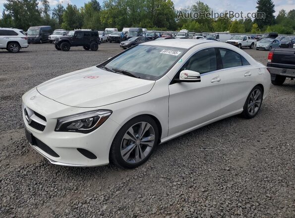 WDDSJ4EB7HN442866 2017 MERCEDES-BENZ CLA-CLASS Белый Передняя левая четверть