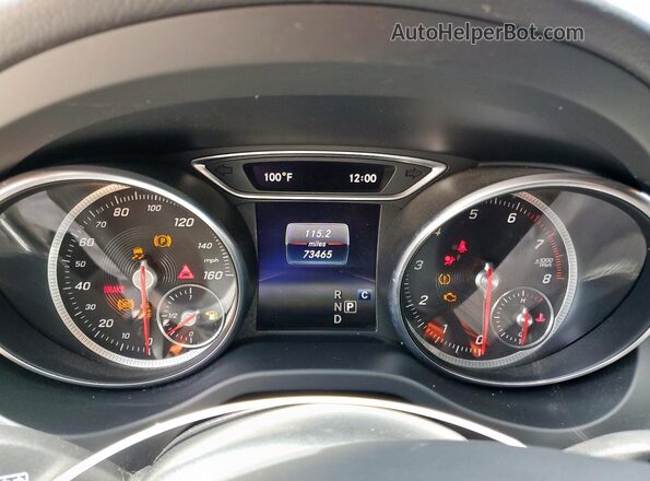 WDDSJ4EB9JN580012 2018 MERCEDES-BENZ CLA-CLASS White Widok zestawu wskaźników