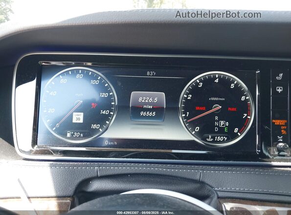 WDDUG8FB6GA237607 2016 MERCEDES-BENZ S-CLASS Серебряный Вид задних сидений