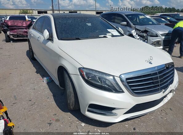 WDDUG8FBXGA210765 2016 MERCEDES-BENZ S-CLASS Белый Передняя правая четверть