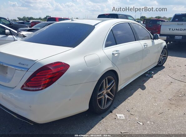WDDUG8FBXGA210765 2016 MERCEDES-BENZ S-CLASS Белый Задняя правая четверть