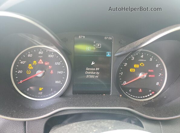 WDDWF8DB1LR532057 2020 MERCEDES-BENZ C Серебряный Вид щитка приборов