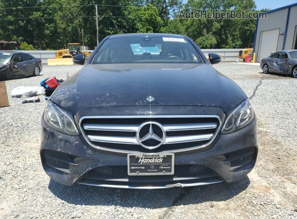 WDDZF4JB5JA356734 2018 MERCEDES-BENZ E Black Front view
