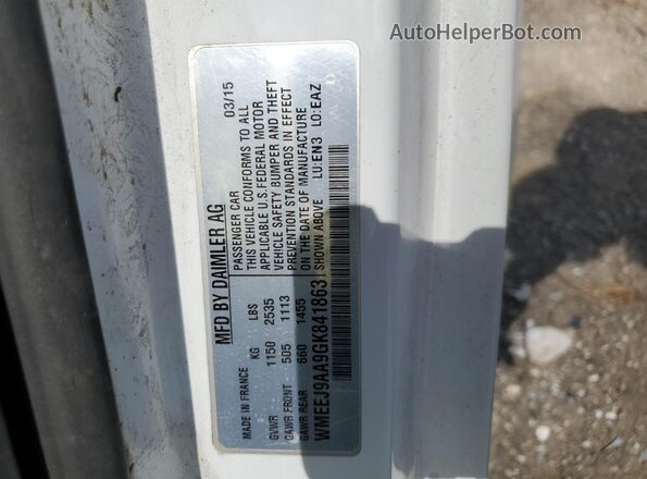 WMEEJ9AA9GK841863 2016 SMART FORTWO White Widok komory silnika