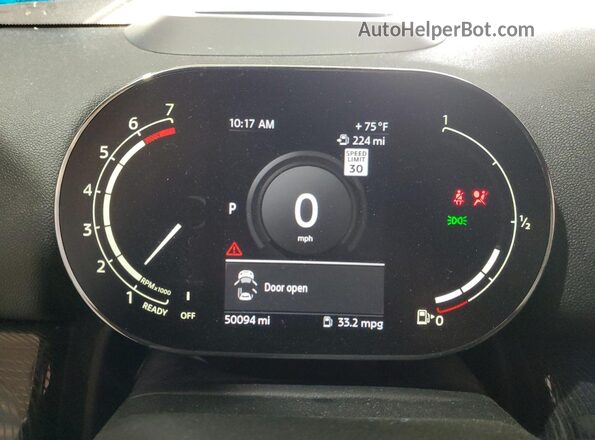 WMZ83BR04M3M99933 2021 MINI COOPER Blue Instrument cluster view