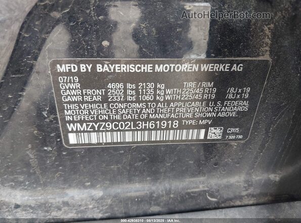 WMZYZ9C02L3H61918 2020 MINI COOPER Черный Вид подкапотного пространства