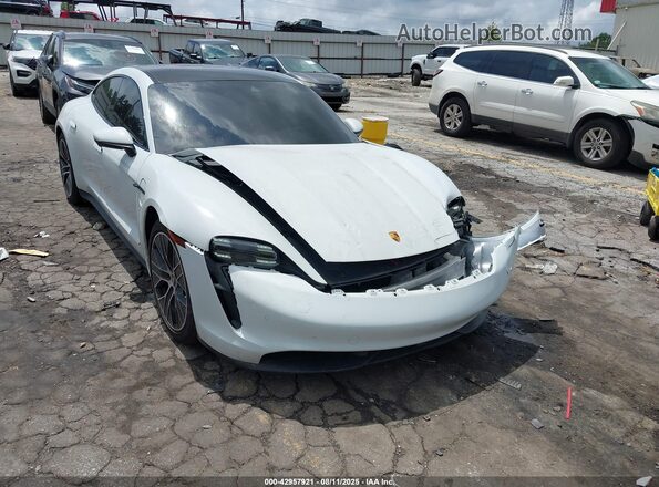 WP0AA2Y18NSA13071 2022 PORSCHE TAYCAN White Передня права чверть