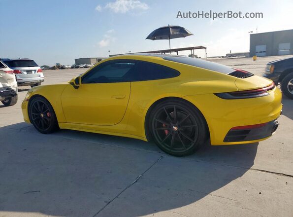 WP0AB2A90LS225454 2020 PORSCHE 911 Yellow უკანა მარცხენა