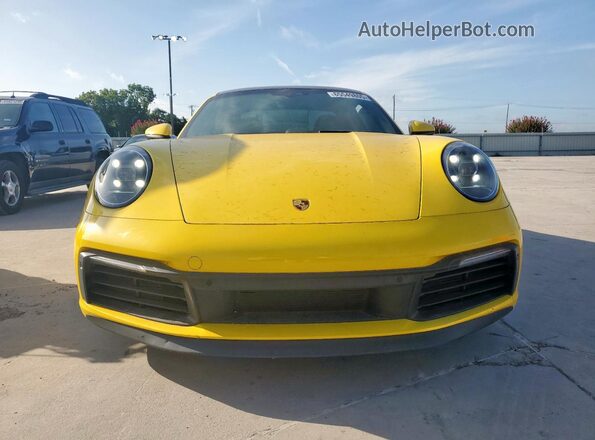 WP0AB2A90LS225454 2020 PORSCHE 911 Yellow წინა ხედი