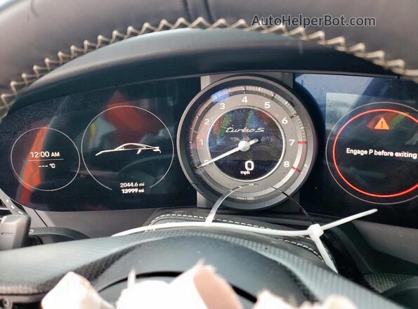WP0AD2A92NS254256 2022 PORSCHE 911 Blue Instrument cluster view