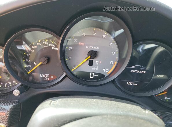 WP0AF2A99GS192822 2016 PORSCHE 911 Желтый Вид щитка приборов