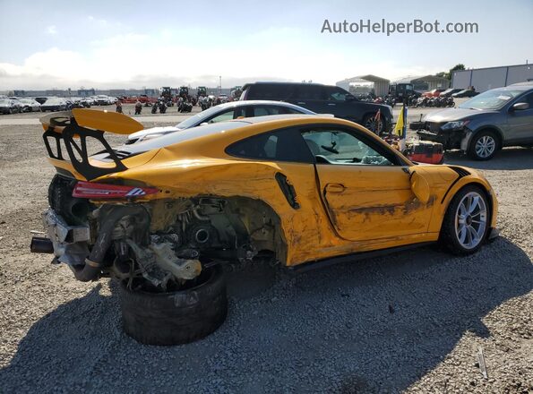 WP0AF2A99GS192822 2016 PORSCHE 911 Желтый Задняя правая четверть