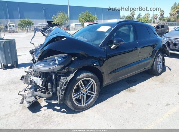 WP1AA2A57MLB07508 2021 PORSCHE MACAN Black Առջևի ձախ երեք քառորդ տեսարան