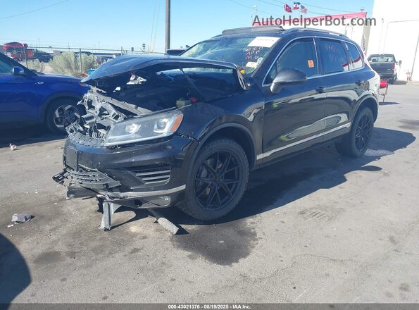 WVGEP9BP8GD000603 2016 VOLKSWAGEN TOUAREG Черный Передняя левая четверть