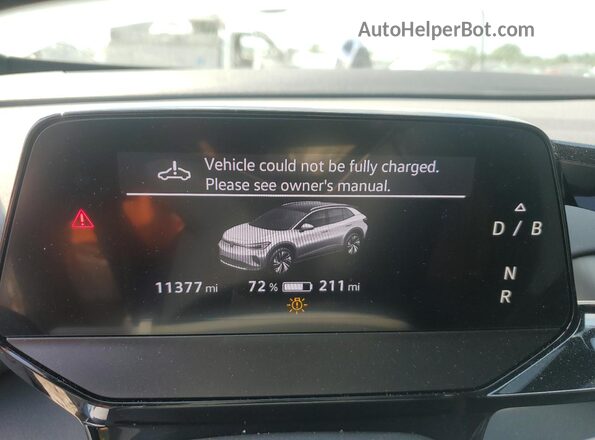 WVGGNPE24NP045794 2022 VOLKSWAGEN ID.4 White Instrument cluster view