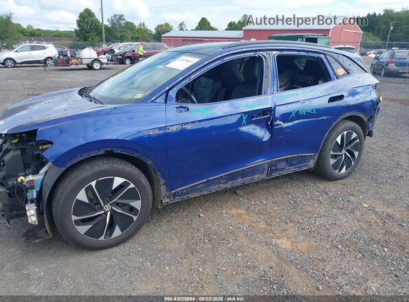 WVGTMPE27MP048026 2021 VOLKSWAGEN ID.4 Blue Вид спереду