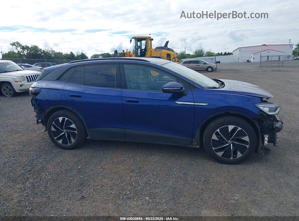 WVGTMPE27MP048026 2021 VOLKSWAGEN ID.4 Blue Вид задньої частини салону