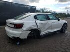 2023 Polestar 2 White vin: YSMEG3KA7PL157059 Damage: Rear Bumper Molding, Broken, Replacement Required