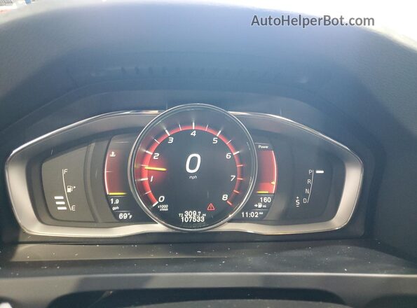 YV4612UM8G2000243 2016 VOLVO S60 Gray Widok zestawu wskaźników