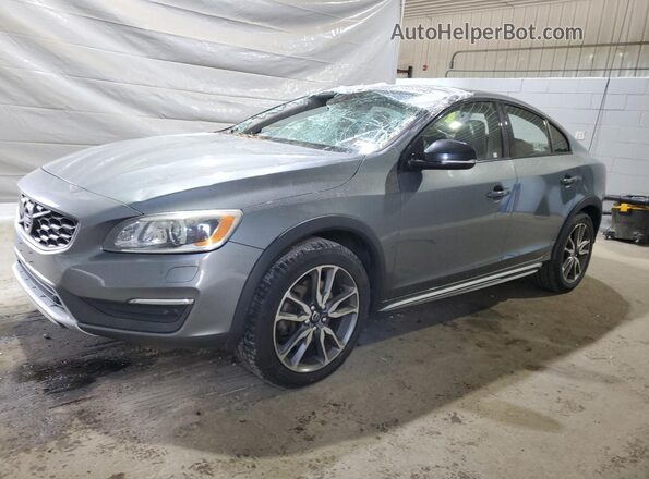 YV4612UM8G2000243 2016 VOLVO S60 Gray Przód lewy