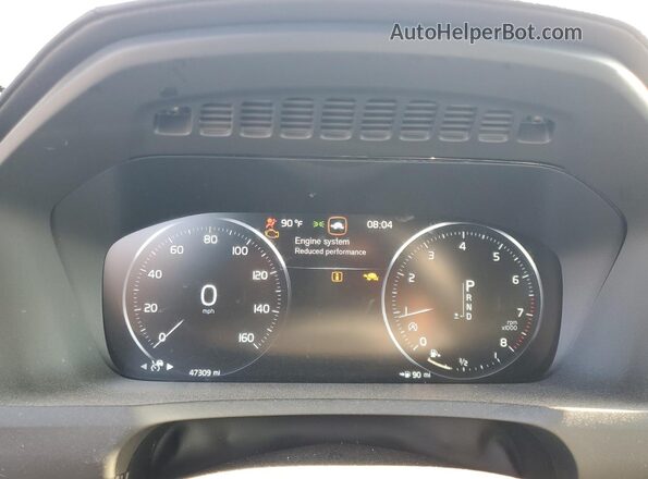YV4A22PM3L1600820 2020 VOLVO XC90 Blue Սարքավորումների վահանակի տեսք