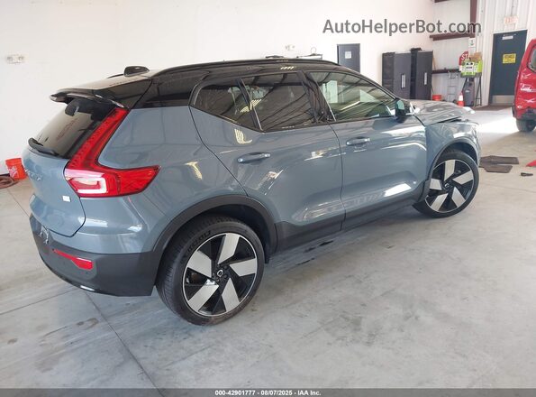 YV4ED3UMXP2087183 2023 VOLVO XC40 RECHARGE PURE ELECTRIC Gray Tył prawy