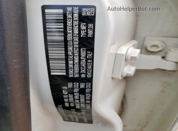 ZACCJABB4JPH68073 2018 JEEP RENEGADE White Widok naklejki z numerem VIN