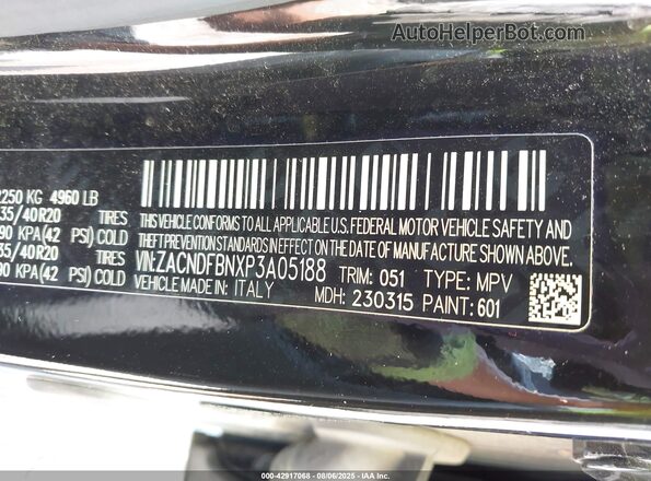 ZACNDFBNXP3A05188 2023 DODGE OTHER Черный Вид подкапотного пространства