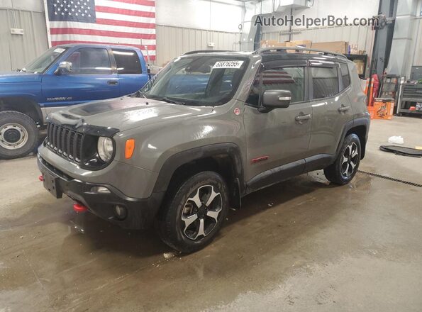 ZACNJDC11MPM38084 2021 JEEP RENEGADE Gray წინა მარცხენა ხედი სამი მეოთხედიდან