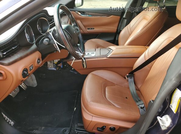 ZAM56RRA7G1185992 2016 MASERATI QUATTROPOR Blue წინა სალონის ხედი