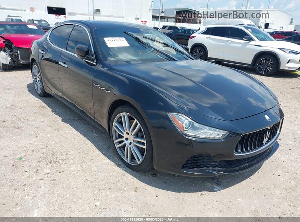 ZAM57RSA7G1171288 2016 MASERATI GHIBLI Черный Передняя правая четверть