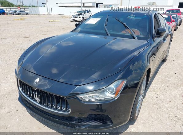 ZAM57RSA7G1171288 2016 MASERATI GHIBLI Черный Вид спереди