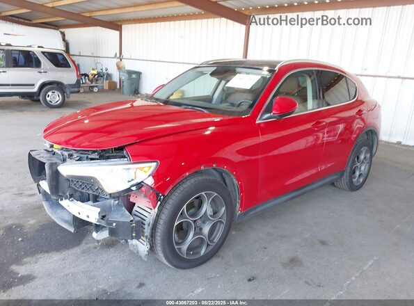 ZASFAKBN2J7B79671 2018 ALFA ROMEO STELVIO Red Передня ліва чверть