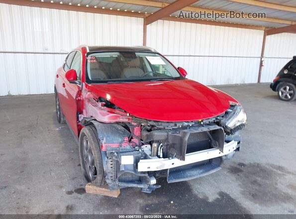 ZASFAKBN2J7B79671 2018 ALFA ROMEO STELVIO Red Вид спереду