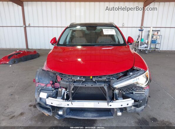 ZASFAKBN2J7B79671 2018 ALFA ROMEO STELVIO Red Вид задньої частини салону