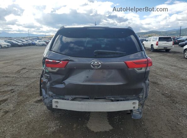 5TDJZRFH0JS882488 2018 TOYOTA HIGHLANDER Gray Front interior view