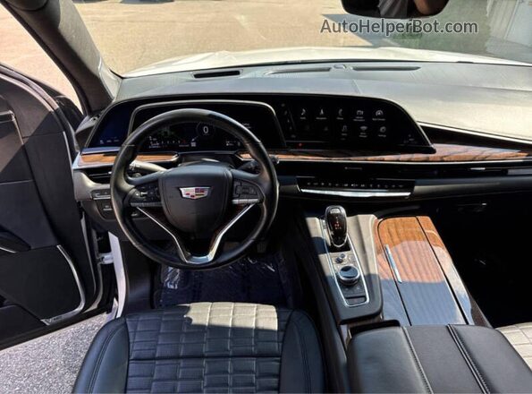 1GYS4GKL9MR205731 2021 CADILLAC ESCALADE White Вид задньої частини салону