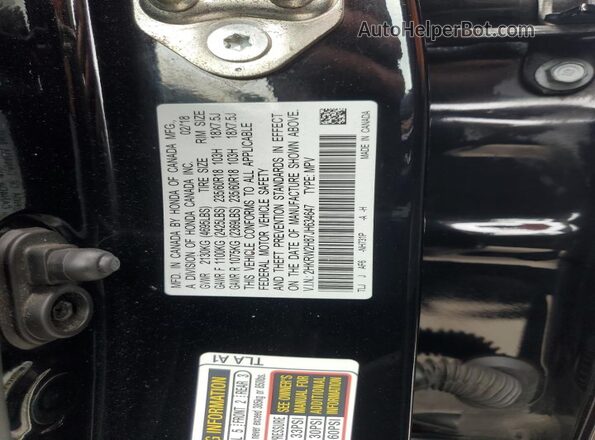 2HKRW2H87JH634647 2018 HONDA CRV Black 