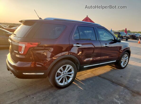 1FM5K7FH7KGA46307 2019 FORD FORD EXPLORER Maroon Front right