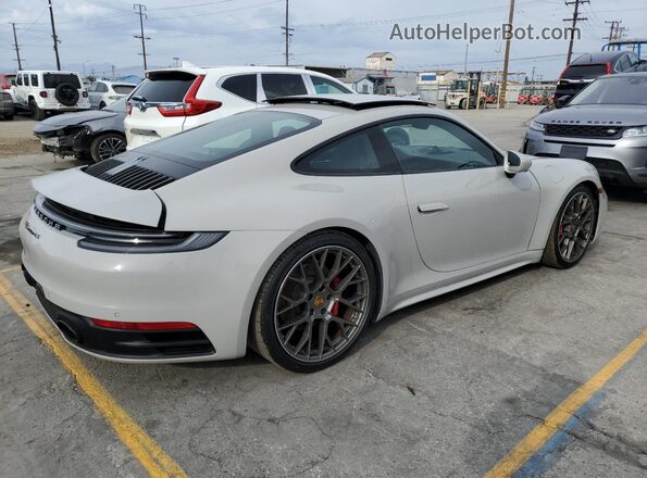 WP0AB2A93NS220803 2022 PORSCHE 911 Серебряный Передняя правая четверть