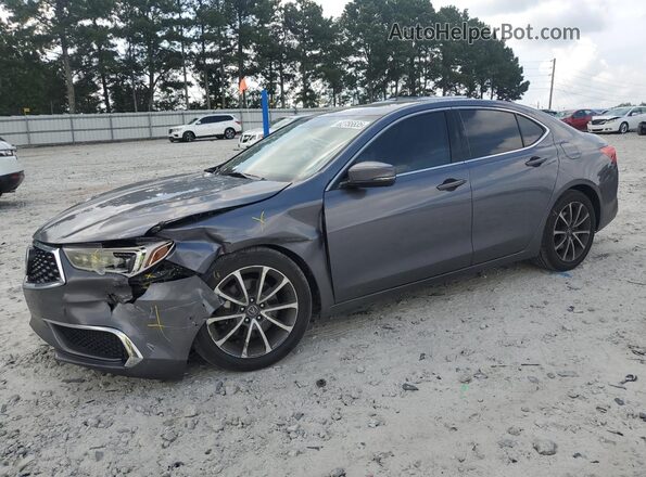 19UUB2F33JA003268 2018 ACURA TLX Gray Առջևի ձախ երեք քառորդ տեսարան