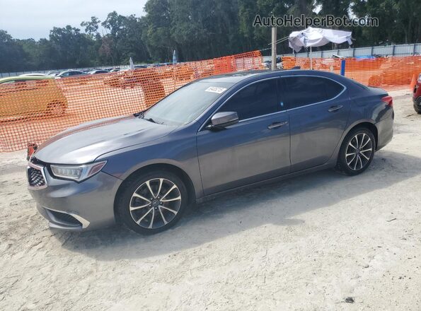 19UUB2F34JA010097 2018 ACURA TLX Gray Առջևի ձախ երեք քառորդ տեսարան