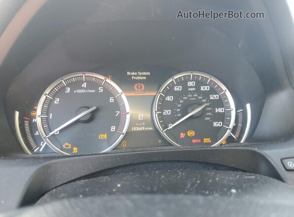 19UUB2F52HA007310 2017 ACURA TLX Gray Instrument cluster view